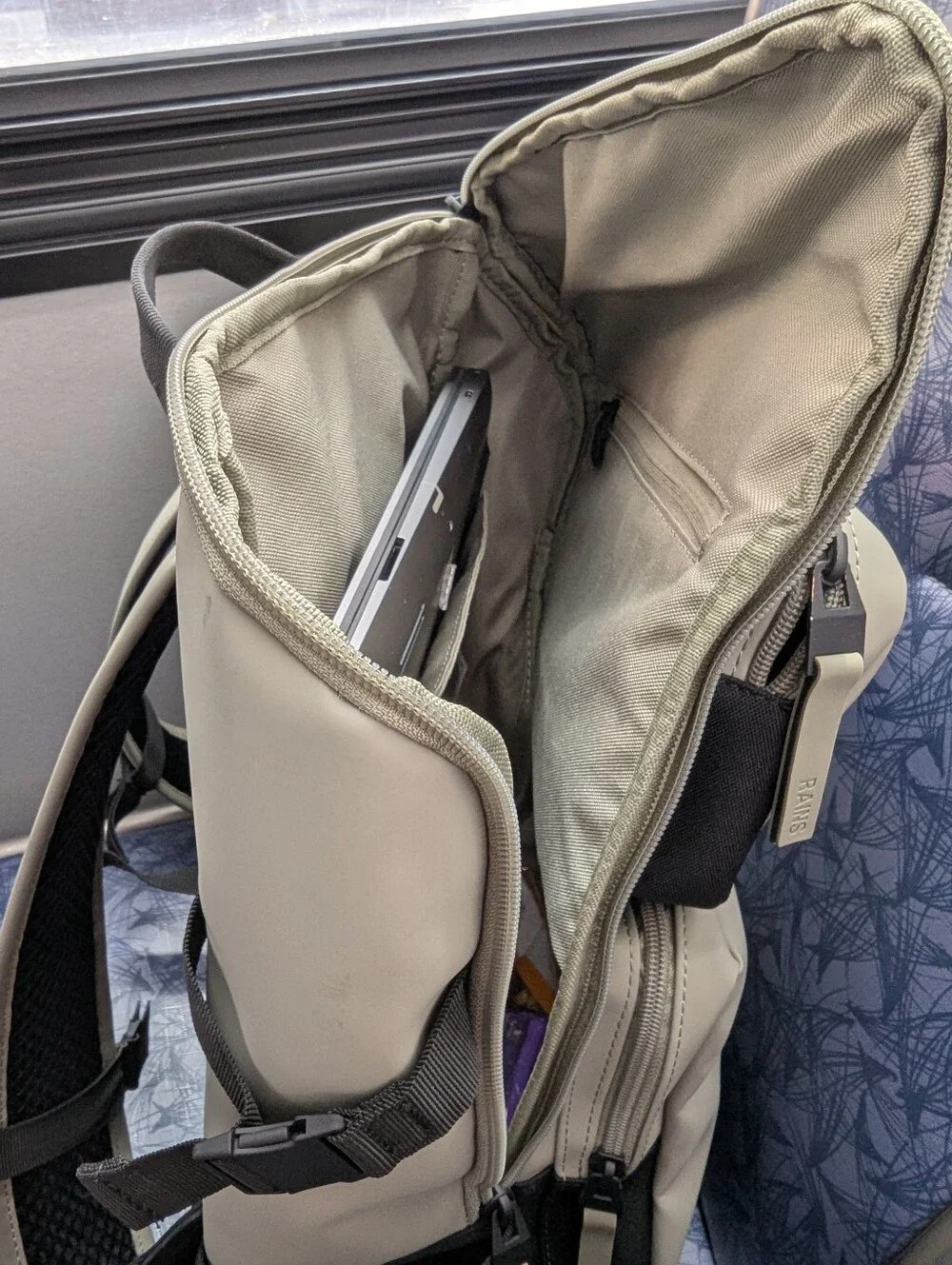 RAINS Trail Cargo Backpack Waterproof Travel Commuter Bag w/ Tags